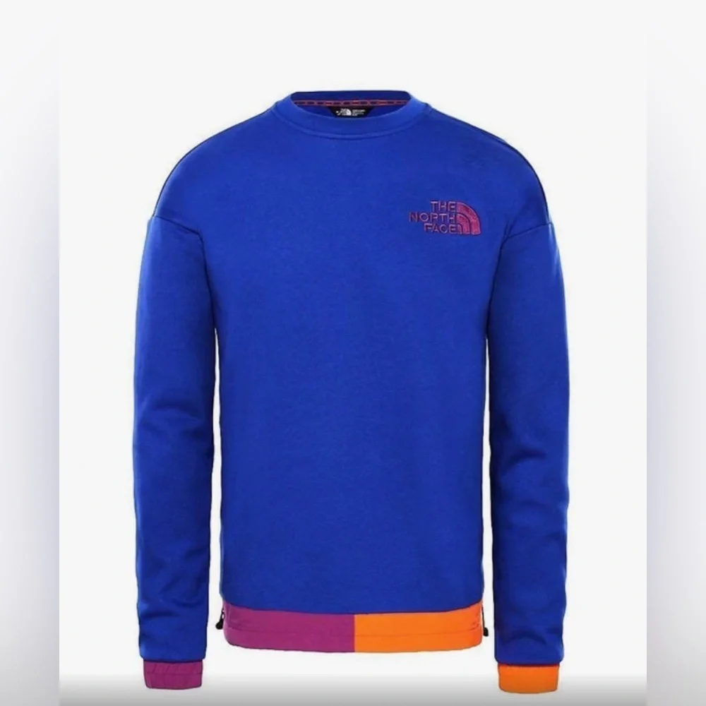 The North Face Purple Blue Multi 92 Rage Retro Collection Sweatshirt EUC M #1393